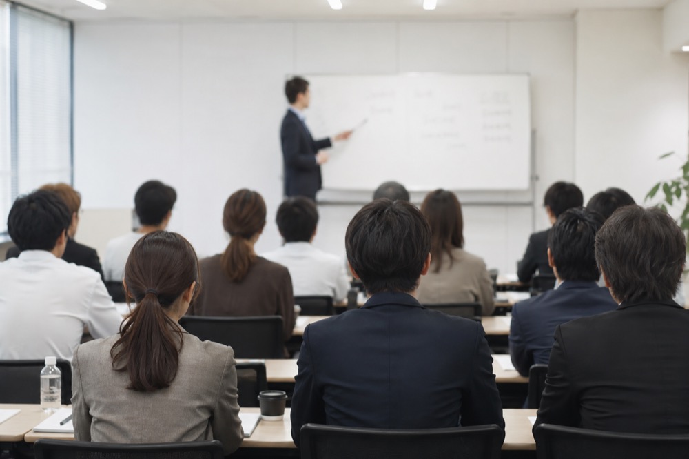 An in-house training session